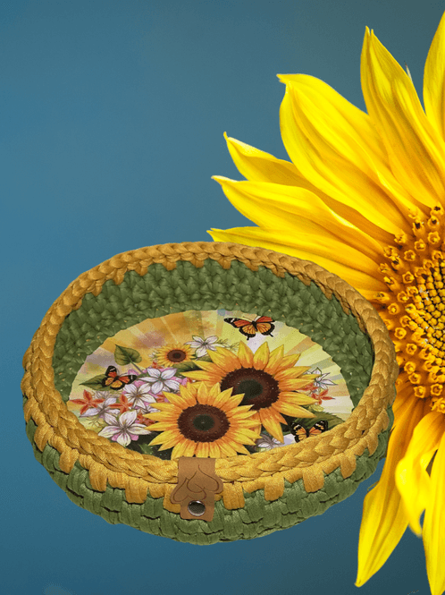 Hovedbilde Kurv med solsikke tema